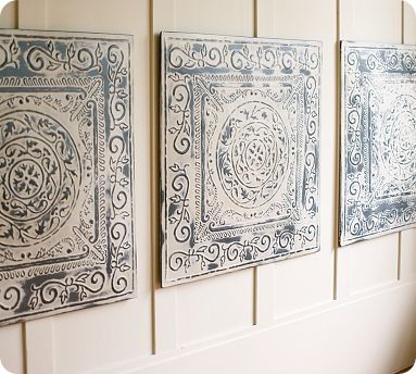 Vintage Tin Tiles Knock Off Decor - Vintage Tin Tile Wall Decor Vintage Tin Tiles Knock Off Decor - Vintage Tin Tile Wall Decor