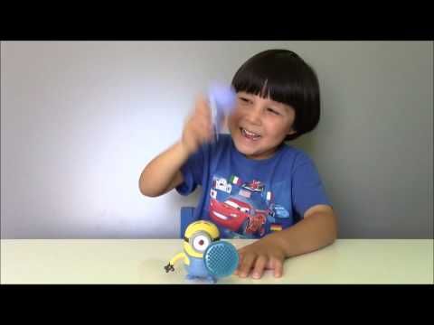 Despicable Me 2 - McDonald\'s Minions: Stuart Blaster and Purple Giggling Monster Minion - YouTube