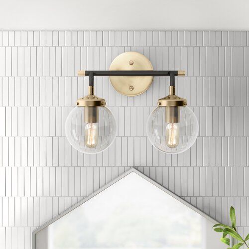 Dion 1 Light Dimmable Matte Black Antique Gold Armed Sconce Bathroom Fixtures And Dion 1 Light Dimmable Matte Black, Antique Gold Bathroom Light Fixtures