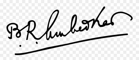 Download Babasaheb Ambedkar Signature - B. R. Ambedkar Clipart (#3448806) - PinClipart