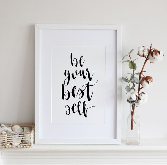 Printable Home Decor Motivational Quote Alone We Are Smart Blue Ombre Calligraphy Art Calligraphy Sign Together We Are Brilliant Art