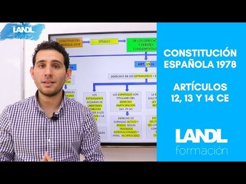 Esquema Constitución Española 1978 Oposiciones De Los Artículos 12 13 Y 14 Youtube Constitucion Oposicion Esquemas