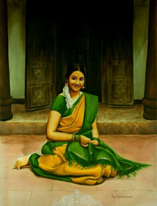 Kolam Medium : Oil on canvas By Rajeev Peethambaran