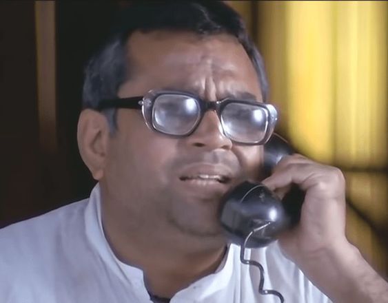 Babu bhaiya with telephone
