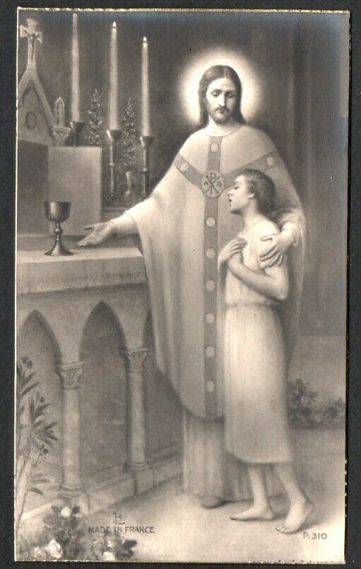 Holy card antique de Jesus santino image pieuse estampa andachtsbild