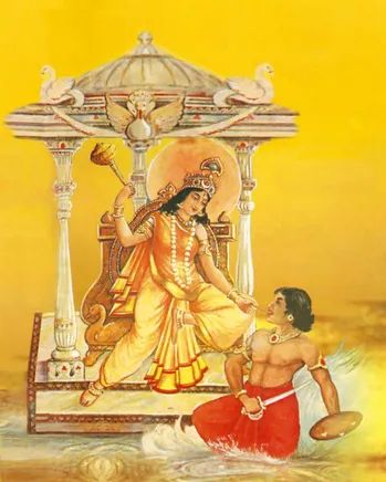 Devi Bagalamukhi - Goddess With A Golden Skin Tone