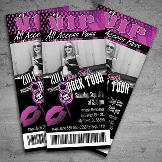 Concert Ticket Invitation Template Glamorous Concert Ticket Invitations Rock Star Birthday Party Print Your . Concert Ticket Invitation Template Classy Concert Ticket Invitations Rock Star Birthday Party Print Your .