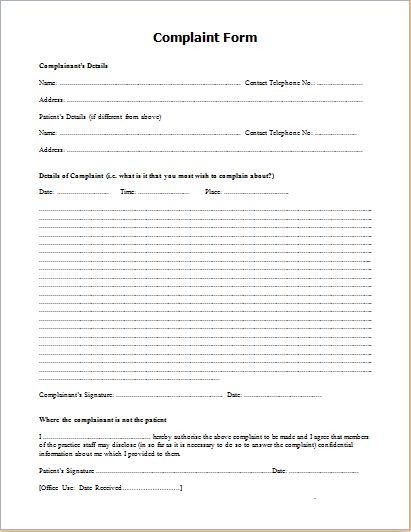 Patient complaint form Download Pinterest Template - complaint form Patient complaint form Download Pinterest Template - complaint form