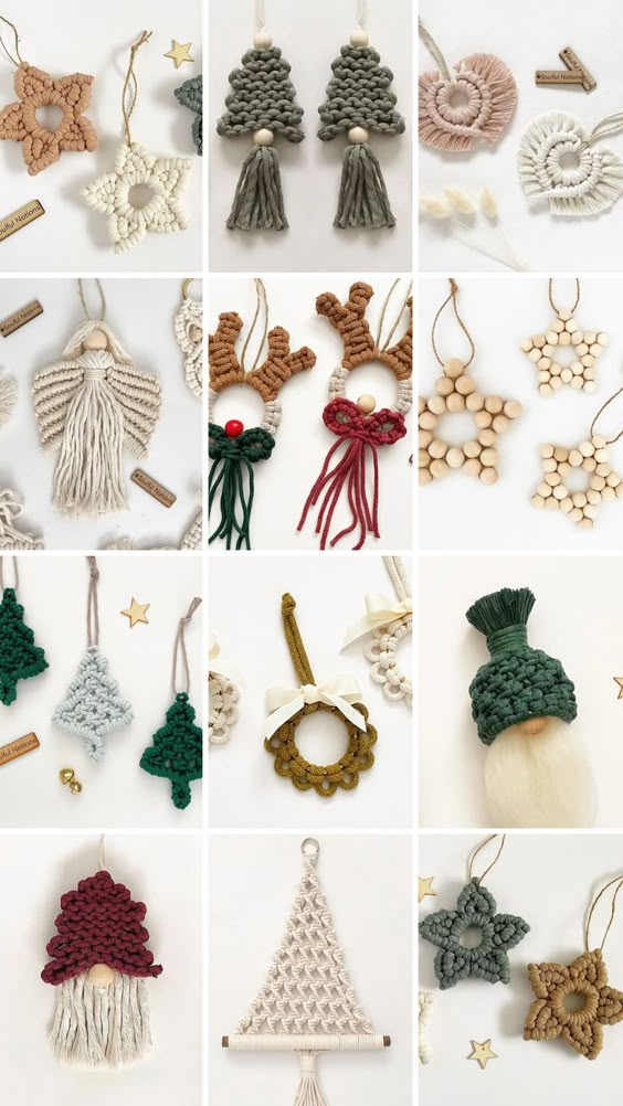 Macrame Christmas Decorations