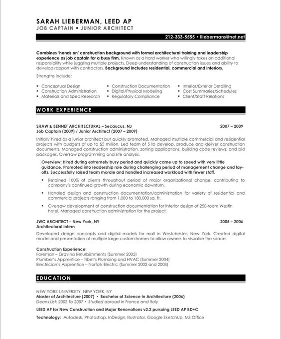 Architect Resume (resumecompanion) Resume Samples Across All - architect resume Architect Resume (resumecompanion) Resume Samples Across All - architect resume