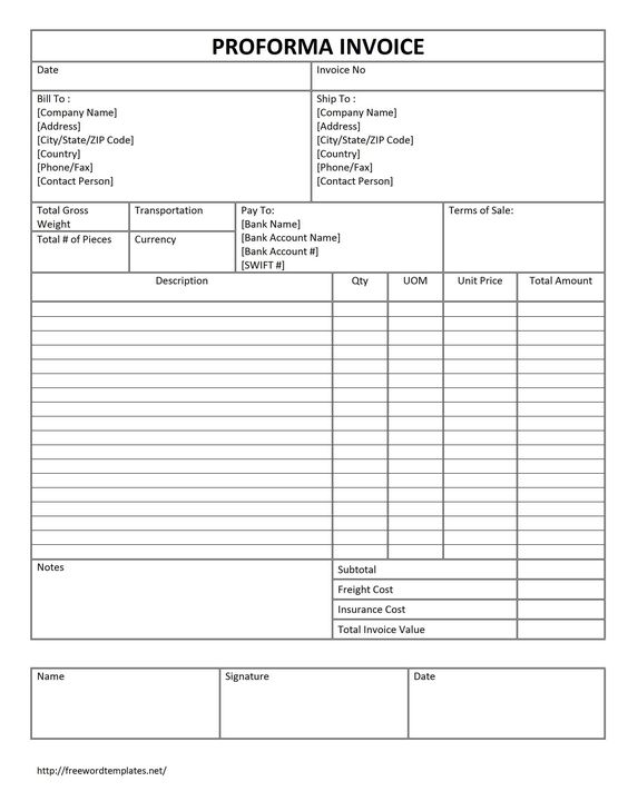 Proforma Invoice Template Free Download Free Proforma Invoice - invoice download free Proforma Invoice Template Free Download Free Proforma Invoice - invoice download free