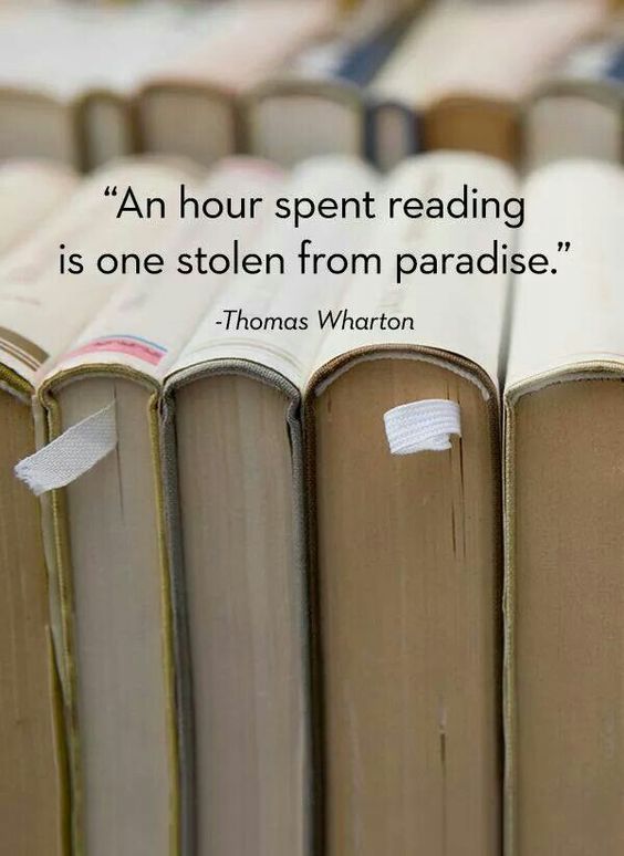 An hour spent reading is a gift...