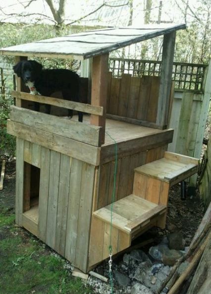 23 Ideas Dogs House Plays Two Story Dogs House Cool Dog Houses