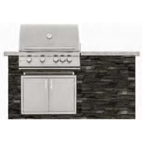 Blaze Bbq Island With 32 Inch 4 Burner Natural Gas Grill Power Burner Bbqguys Bbq Island Outdoor Kitchen Kits Propane Gas Grill