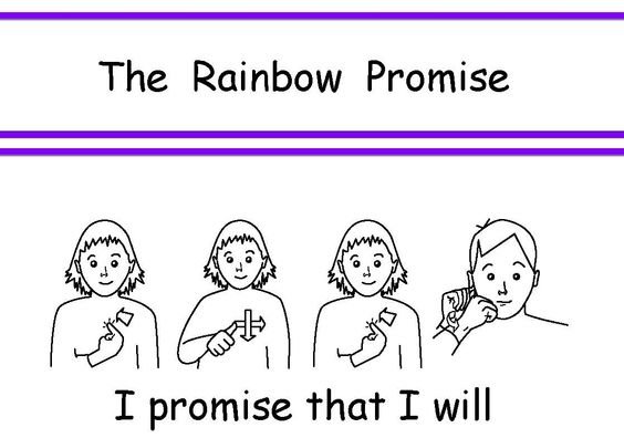 Craft for the new Rainbow Guide Promise I can email the template - rainbow template Craft for the new Rainbow Guide Promise I can email the template - rainbow template