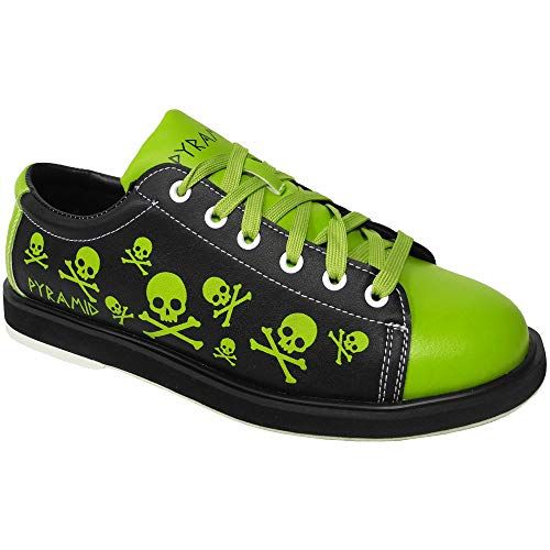 Pyramid Mens Skull Green//Black Bowling Shoes