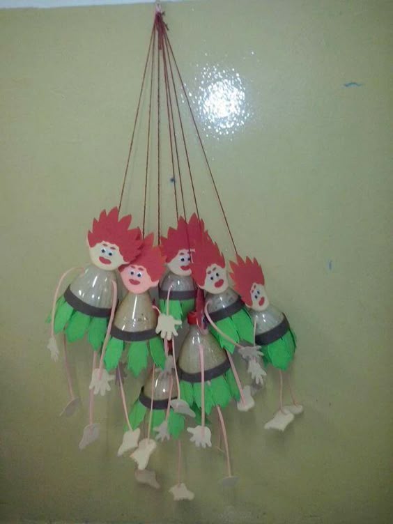 Curupira de garrafa pet