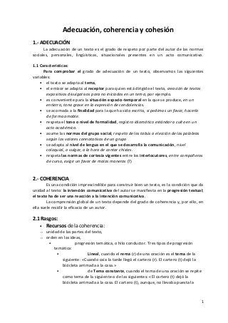 Adecuación Coherencia Y Cohesión Words Word Search Puzzle Study