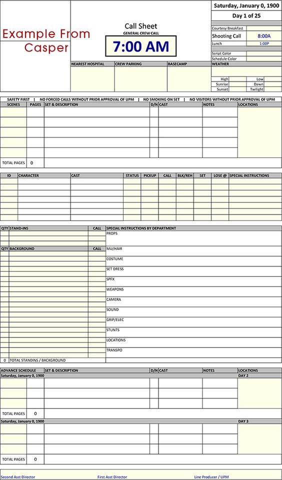 documentary film production schedule template - Google Search - sample call sheet documentary film production schedule template - Google Search - sample call sheet