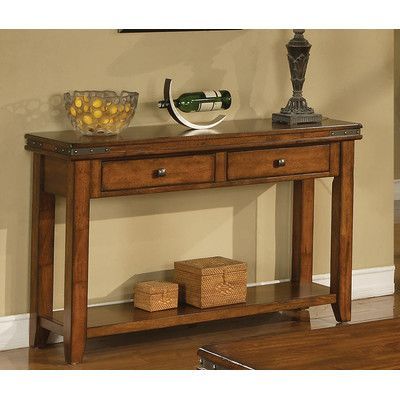 Steelside Darcie 50 Solid Wood Console Table Hall Sofa Solid Wood Console Table, 16 Inch Deep Console Table