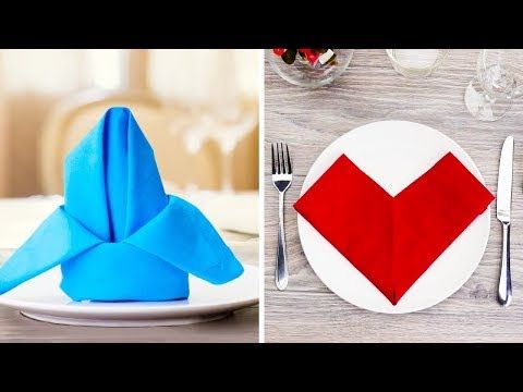 15 Fáciles Hermosas Y Nuevas Ideas Con Servilletas Para Decorar Tu Mesa Youtube Servilletas Doblar Servilletas Mesa De Comedor