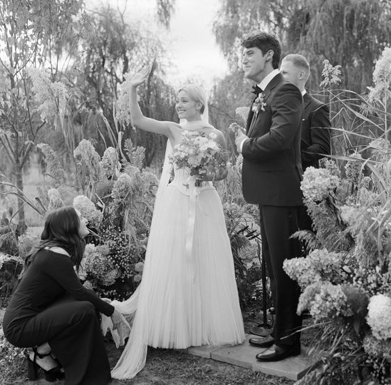 AnnaSophia Robb Wore Danielle Frankel to Wed Trevor Paul Under a Harvest Moon