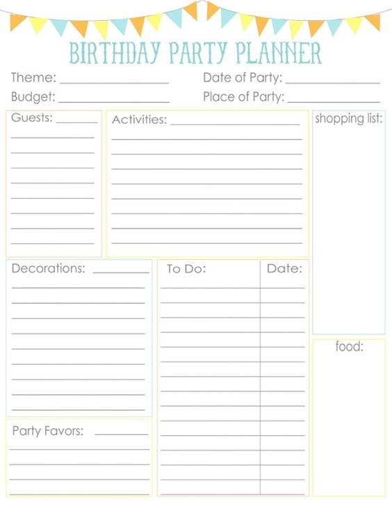 party planning- guest list chart free printables Pinterest - birthday party guest list party planning- guest list chart free printables Pinterest - birthday party guest list