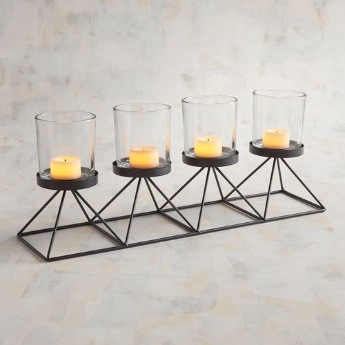 Sundara Scroll Pillar Centerpiece Candle Holders Candleholder Centerpieces Candles