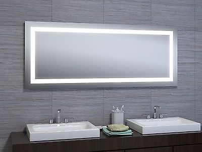 30 X60 Led Illuminated Wall Mount Bathroom Vanity Mirror W Motion Touch Sensor Farmhouse Master Design Bathrooms Remodel Farmhouse Master Bathroom, Bathroom Mirror 30 X 60