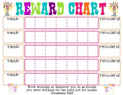 children rewards charts