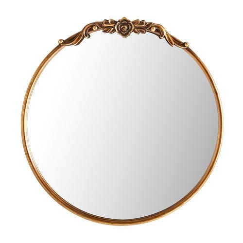 24 Ornate Fl Gold Round Mirror Antique - Gold Round Decorative Mirrors 24 Ornate Fl Gold Round Mirror Antique - Gold Round Decorative Mirrors
