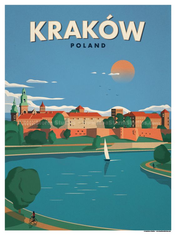 Polen Art Deco Reise Poster schöne Retro moderne Urlaub Tourismus Budapest Polen Art Deco Reise Poster schöne Retro moderne Urlaub Tourismus Budapest