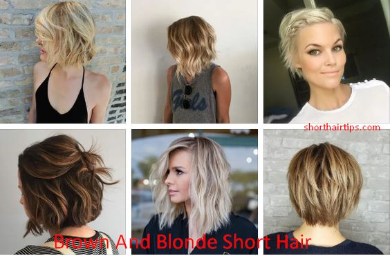 Brown And Blonde Short Hair * 2022 Hairstyle Brown And Blonde Short Hair * 2022 Hairstyle