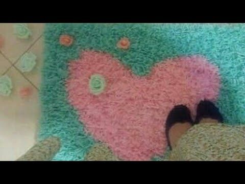 طريقة صنع سجادة بخيوط الصوف و ابرة البيك بيك Diy Tapis Pic Pic Youtube