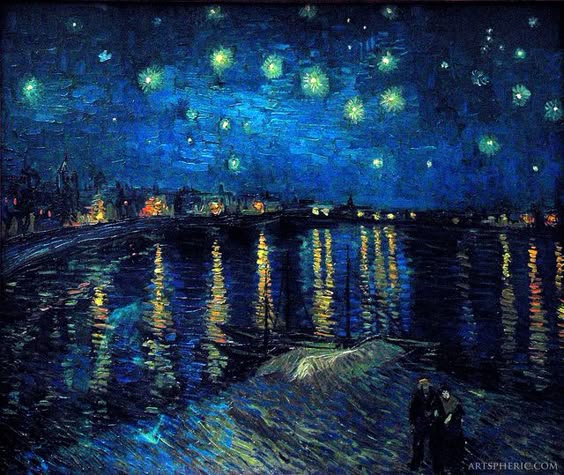 Vincent van Gogh starry night over the rhone