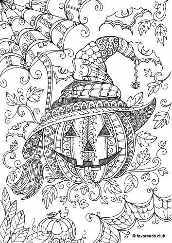 Coloriage de citrouille halloween gratuit Plus