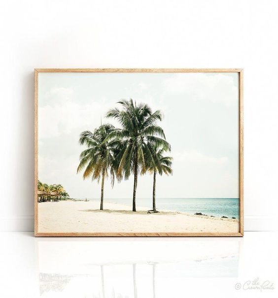 Coastal Palm Print Poster on The Block Luke & Jasmin Room Banana Tree or Canvas Coastal Palm Print Poster on The Block Luke & Jasmin Room Banana Tree or Canvas