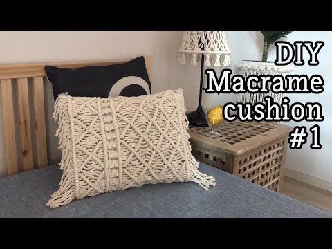 DIY Macrame cushion DIY Cushions Redskins pillows cotton