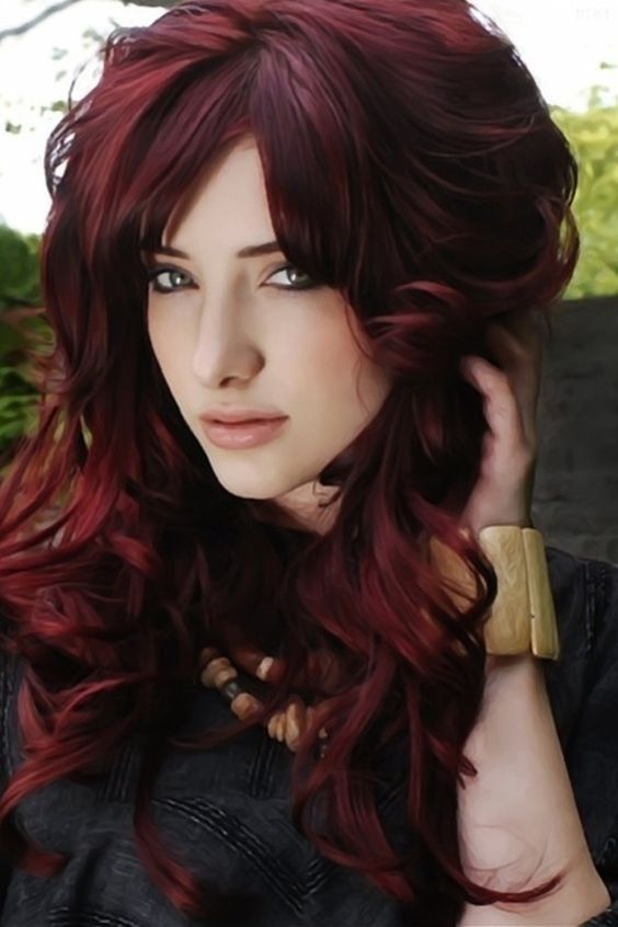 red ombre hair