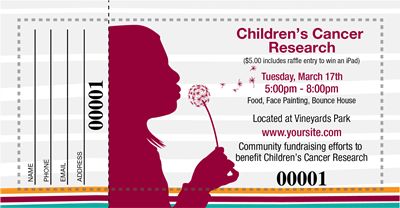 Childrens Cancer Raffle Tickets