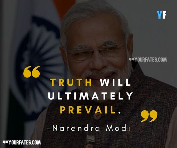 Narendra Modi quotes about truth