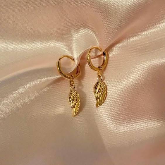 ANGEL BABY Earrings Dainty Angel Wing Earrings Delicate - Etsy