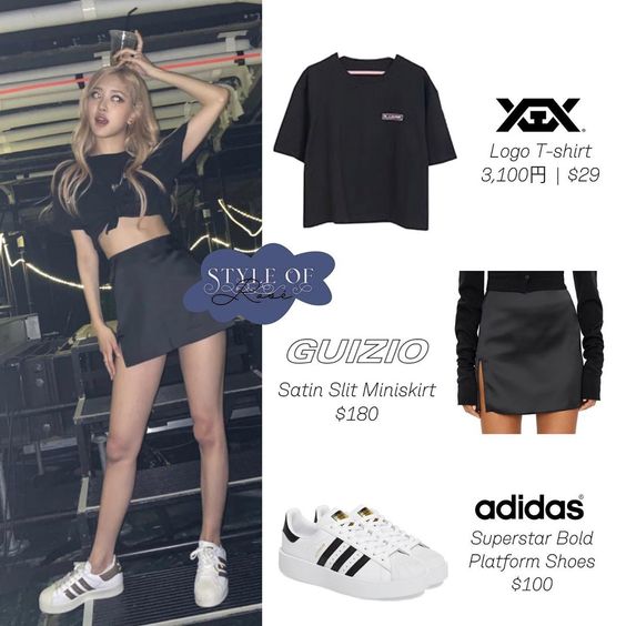 FANPAGE | NOT ROSÉ on Instagram: “*⑅୨୧ 200106 ୨୧⑅* @roses_are_rosie story update🖤 ⠀ #BLACKPINK #ROSÉ wearing @ygex “Logo T-shirt” (3,100yen, about $29), @danielleguizio…”