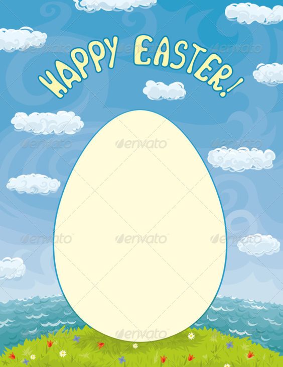 Easter Card Template #GraphicRiver Vector bright template for - easter greeting card template Easter Card Template #GraphicRiver Vector bright template for - easter greeting card template