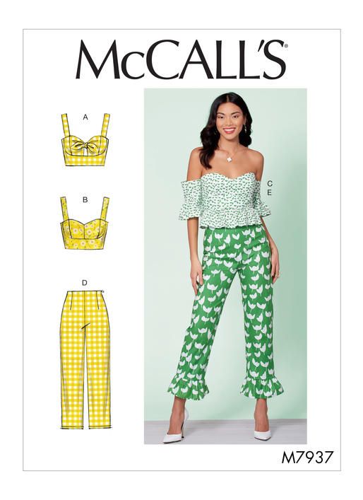 Simplicity Sewing Pattern 8880 Misses Ruched Tops with Back Closure