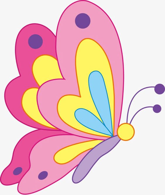 Cartoon Butterfly Clipart Transparent Background, Vector Cartoon Butterfly, Butterfly Clipart, Cartoon Vector, Butterfly Vector PNG Image For Free Download