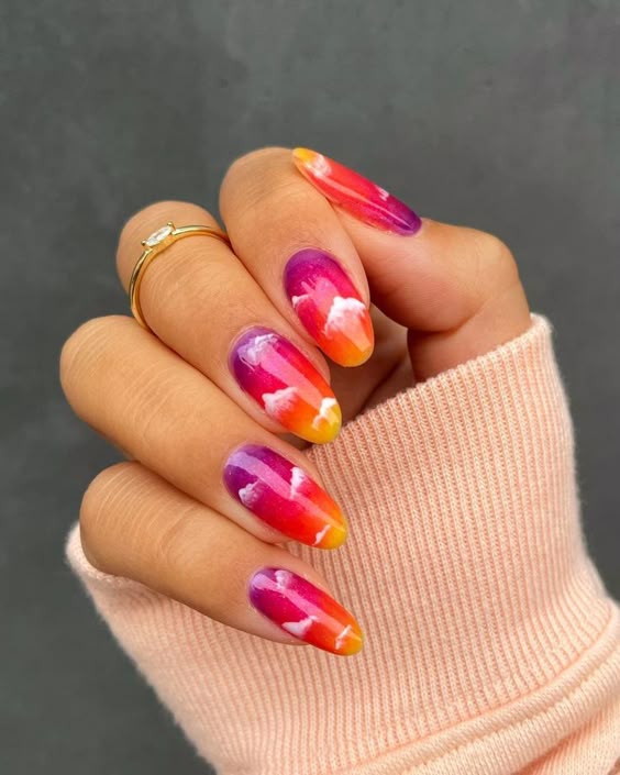 cute spring nails social ornament