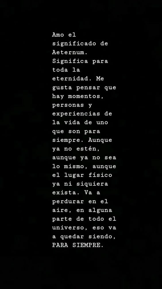 Amor el significado de Aeternum