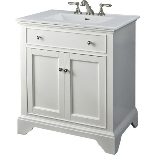 Fairmont Designs 1502 V30 Framingham Polar White Bathroom Vanity Bathroom Vanity