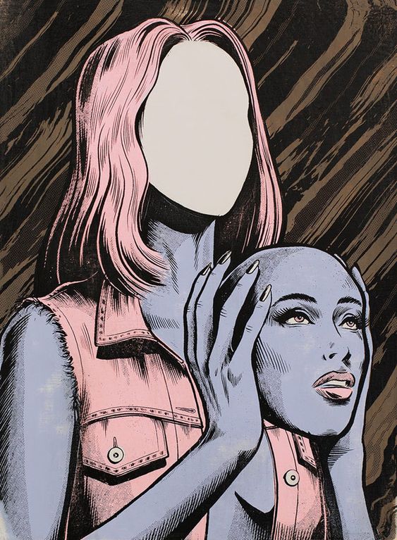 Lo ha vuelto a hacer. Andrew Fairclough me deja encantada de la vida con este nuevo proyecto de ilustración en el que representa temas tan poco mundanos como la introspección, la confusión, la dualidad,